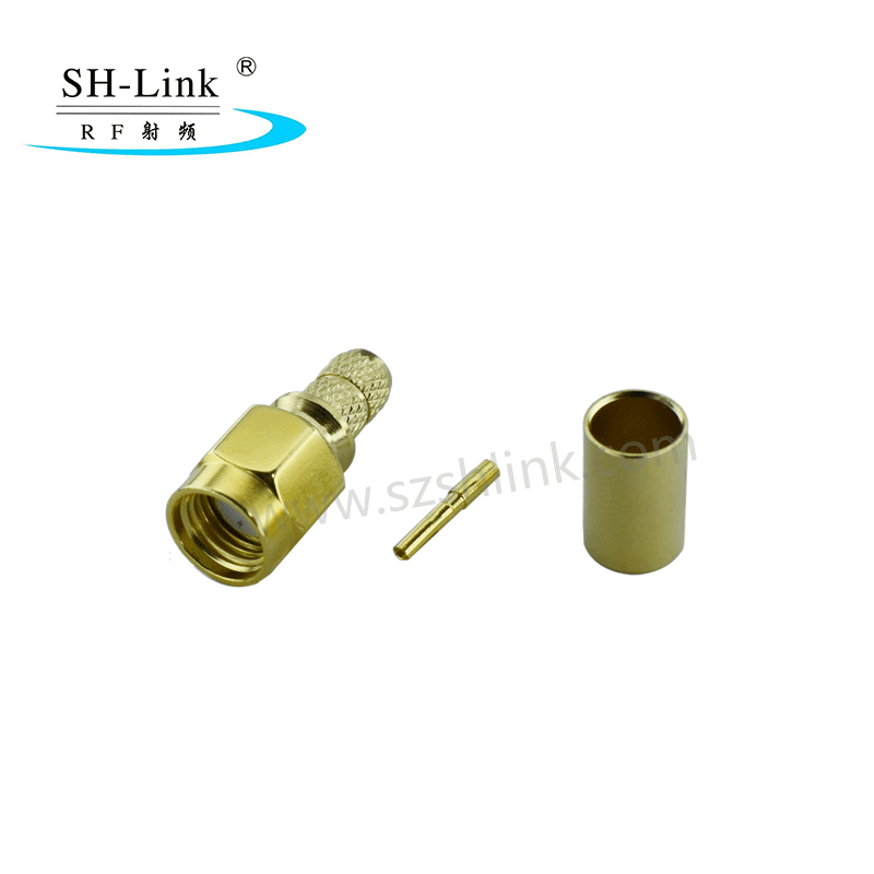 RF SMA coaxial female connector for RG316 RG174 cable